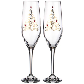 

Champagne Glasses Set 190ml 2 pcs Rhinestones