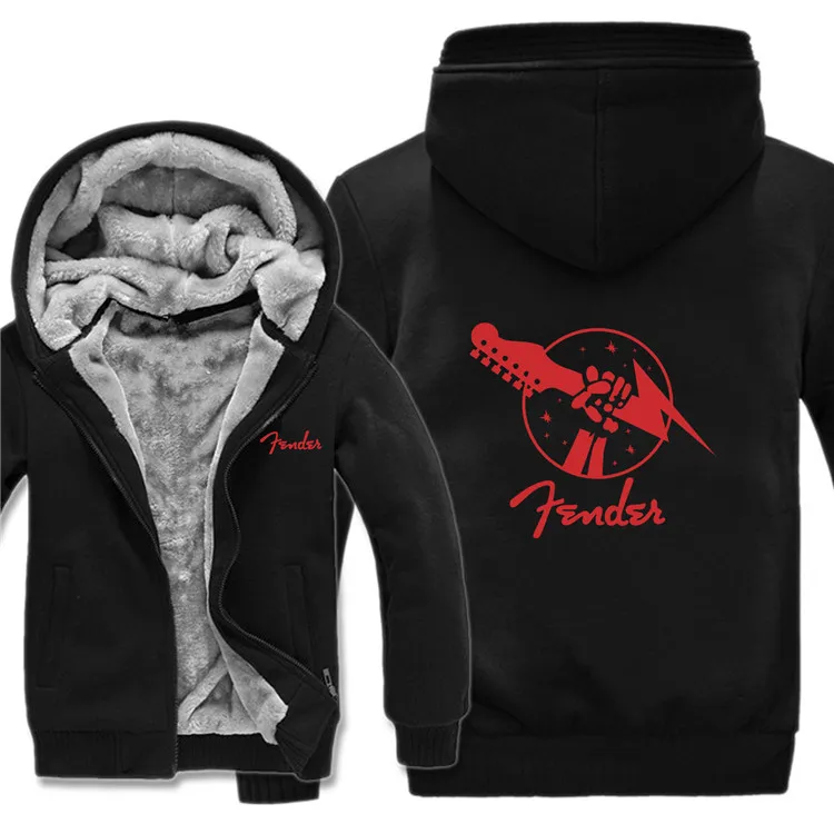 Fender толстовки мужские повседневные пальто шерсть лайнер куртка гитара Fender толстовки мужской пуловер