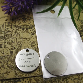 

10pcs--"are you a good witch or a bad witch"stainless steel charms more style for choosing DIY Charms