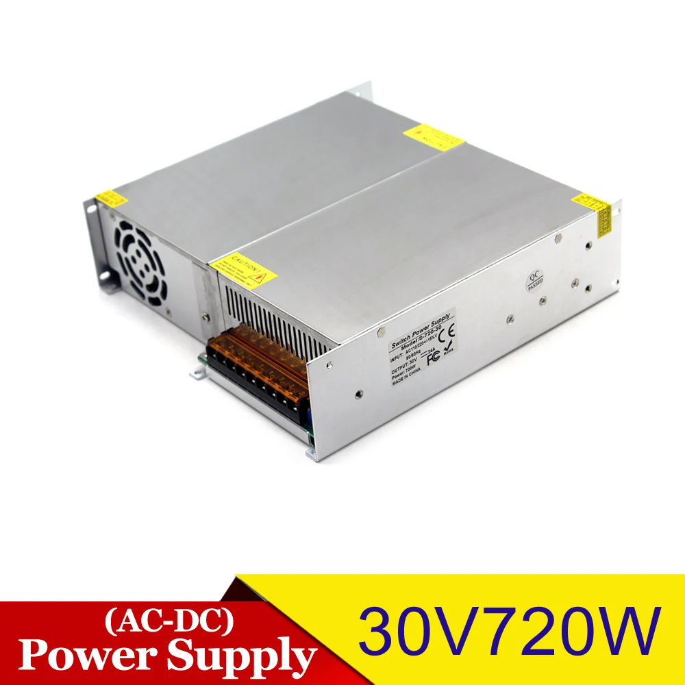 30v 24A 720W импульсный источник питания 30V DC светодиодный Регулируемый источник питания для машинного оборудования промышленный трансформатор