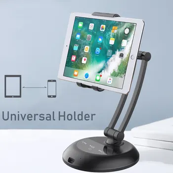 

Desktop Phone Tablet Holder Stand With Bluetooth Speaker Usb Charger Adjustable Tablet Phone Desktop Mount For 5.31-7.48 Phones