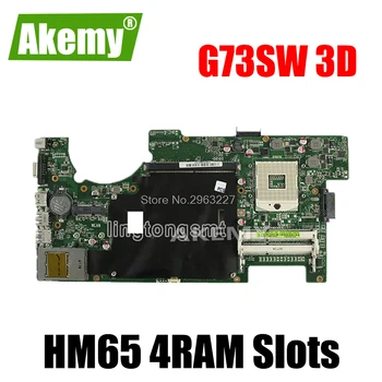 

For Asus G73SW Motherboard rev2.0 HM65 4RAM Slots 3D Connector 90R-N3IMB1000Y Mainboard 100% Tested