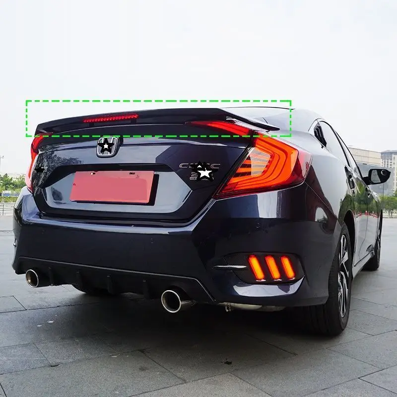 Automovil модернизированные декоративные автомобильные аксессуары для стайлинга автомобилей внешние части Спойлеры крыльев 16 для Honda Civic