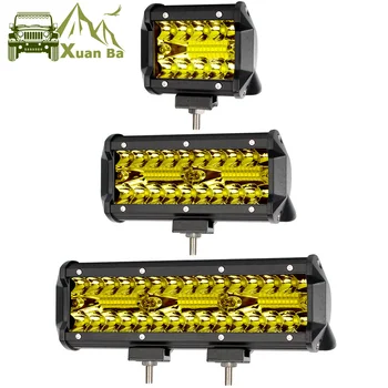 

Led Work Light Bar 4x4 Off road For ATV Car 12V 24V Offroad Truck 4WD Suv Uaz Motorcycle Driving Barra Lights Amber Fog Lamp