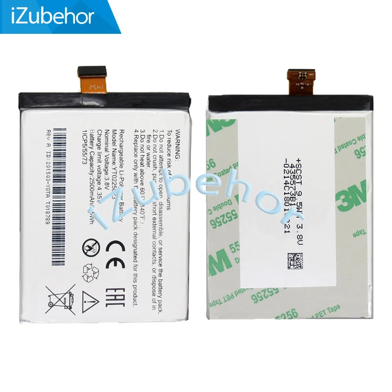100% Warranty Battery For Yotaphone 2 YD201 YD206 Inbuilt Phone 2500mAh YT0225023 | Мобильные телефоны и аксессуары