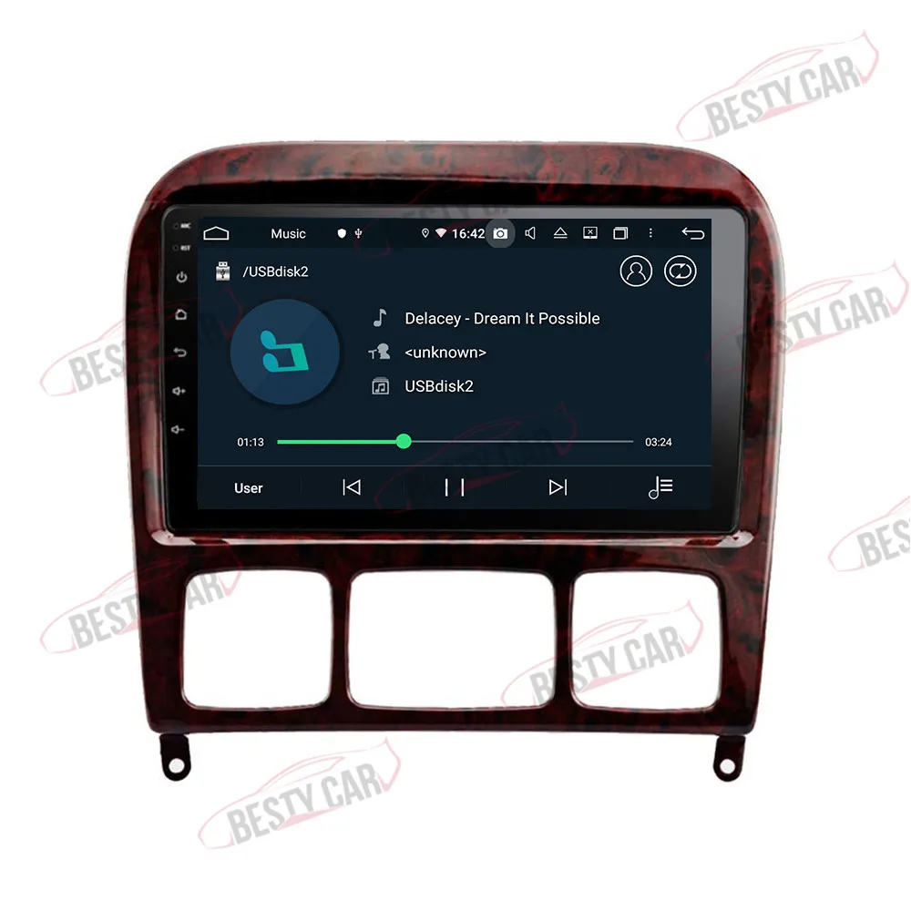 " ips Android 9,0 Автомобильный мультимедийный плеер Авто Радио стерео для 1998-2005 Mercedes Benz S класс W220 S280 S320 S350 S400 S430