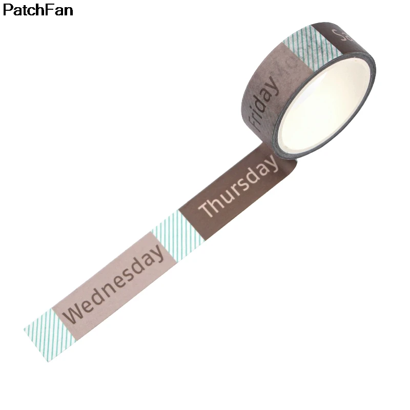 Patchfan, 12 месяцев, забавные, сделай сам, скрапбукинг, липкий клей, Васи бумага, маскирующая лента, печатные узоры, наклейки, наклейки, A2599