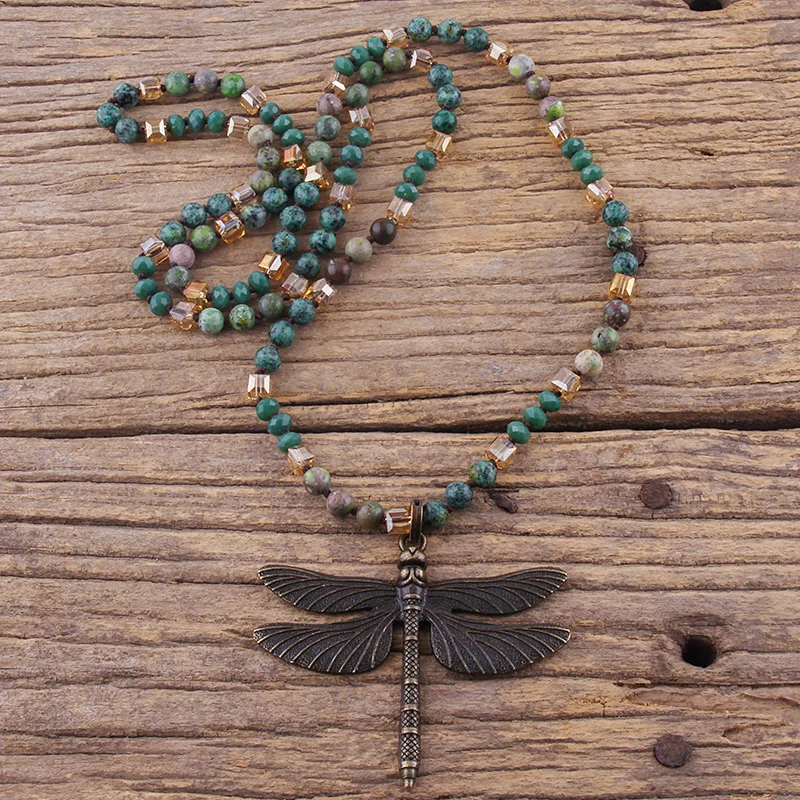 Модный богемный ювелирный аксессуар RH 6 мм камни/кристалл с узлом металлической