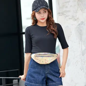 

Fashion Women Girls Fanny Pack Belt Bag Chest Pouch Hip Bum Bag Small Purse Double Layer Zipper Waist Packs