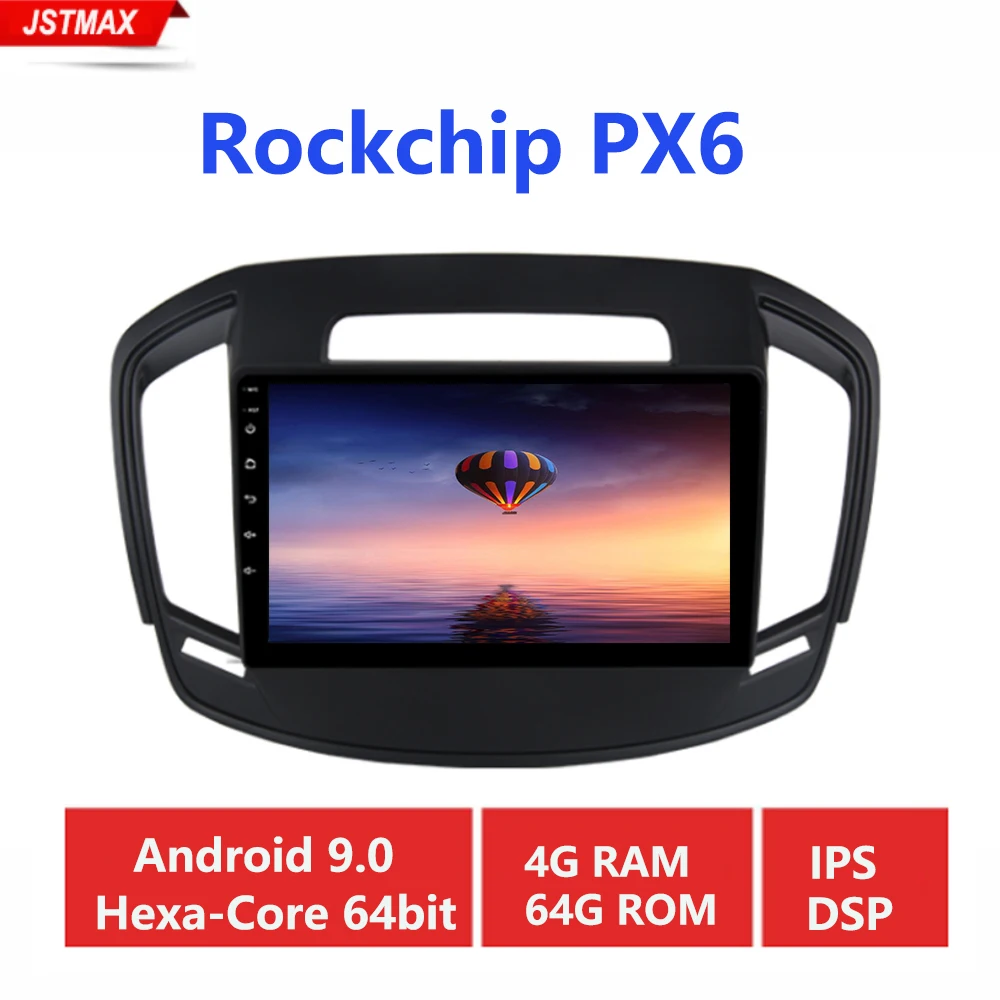 10," ips автомобильный мультимедийный плеер Радио Android 9,0 для Opel Insignia MP3 Bluetooth gps Wi-Fi - Цвет: PX6 4G-64G DSP