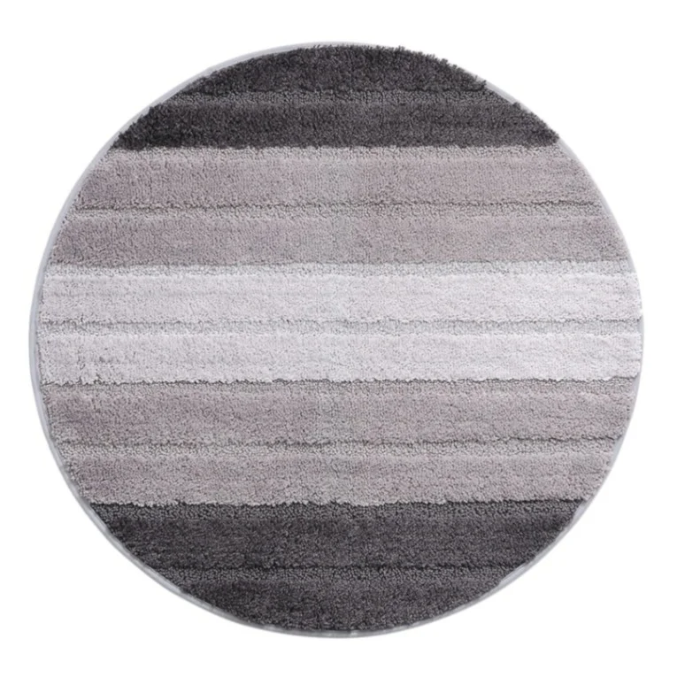 Серый Soft Microfiber Rug Kitchen Carpet Floor Mat Round Carpet Anti-slip Bath Mat Livingroom Home Bedroom Machine Washable Carpet - Цвет: Серый