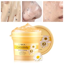 

Facial Exfoliating Scrub Chamomile Austenite Algae Glycerin Replenish Moisture Brighten skin Gel cream Clean Skin Care 120g