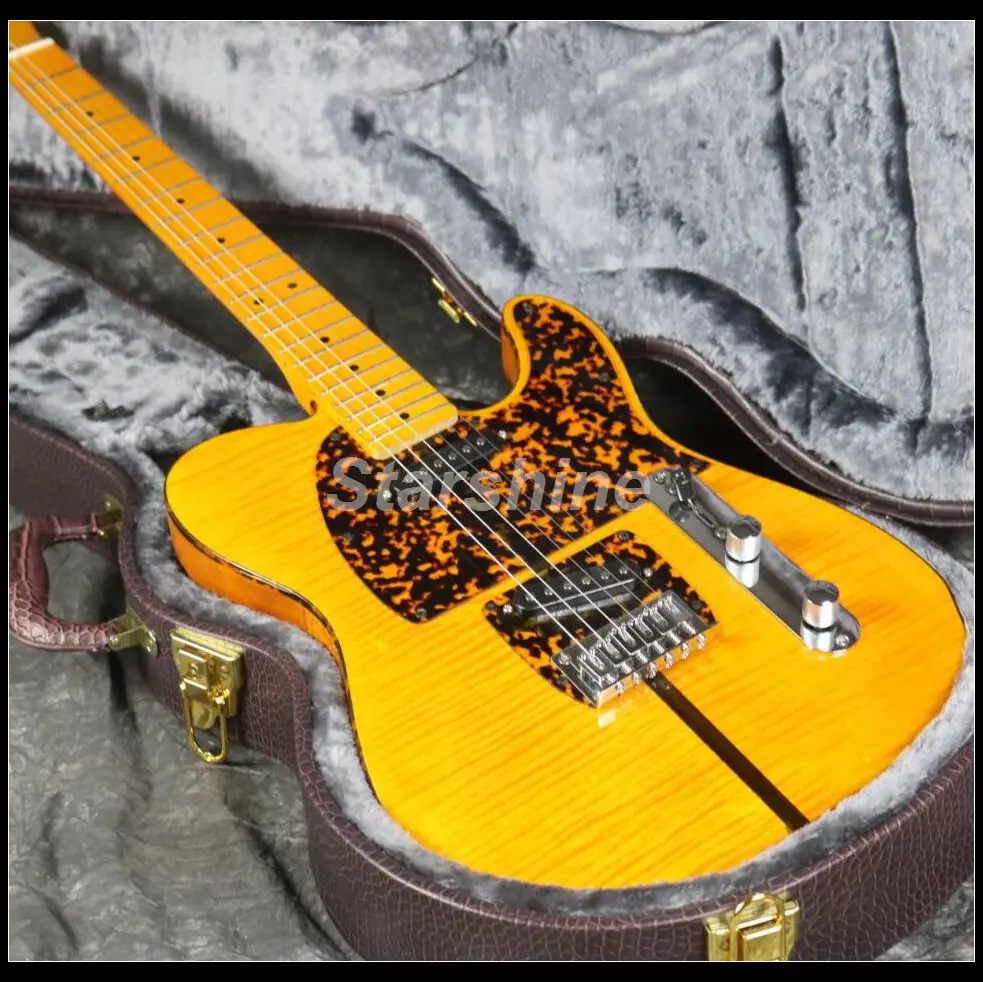 

In Stock Fast Shipping TL Anderson Electric Guitar Z-ZS2 3A Flamed Maple Top Yellow Color Fast Delivery Good Quality