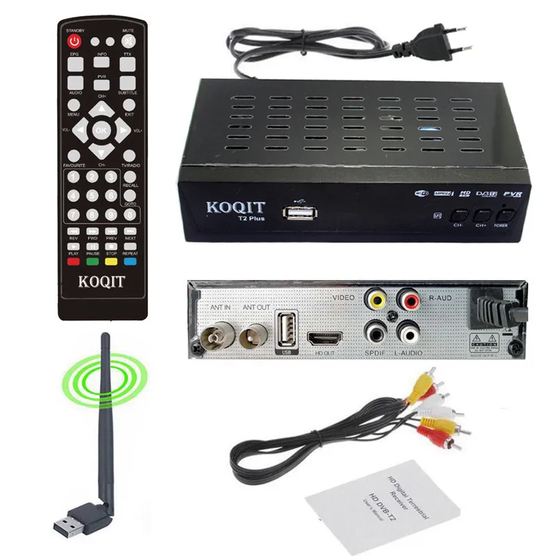 Бесплатный HD 1080p DVB-C кабельный ТВ-тюнер Dvb T2 цифровой ТВ-бокс Dvb-t2 двойной тюнер DVB C приемник спутниковый декодер Dvbt2 руководство по России - Цвет: T2 Plus Wifi