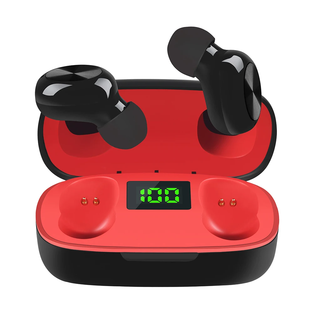 TWS Bluetooth наушники 5,0 беспроводные наушники-вкладыши светодиодный дисплей с сенсорным управлением стерео наушники водонепроницаемые музыкальные наушники