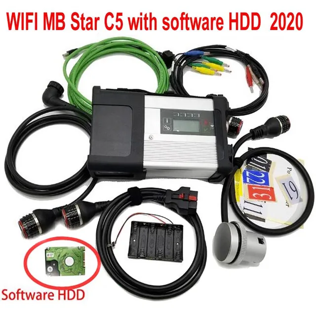 Mb Star C5 SD Connect v2022.03 full Software SSD 256g Multiplexer with laptop dell E6420 i5 4GB pc WIFI Car Diagnostic Scan Tool 2