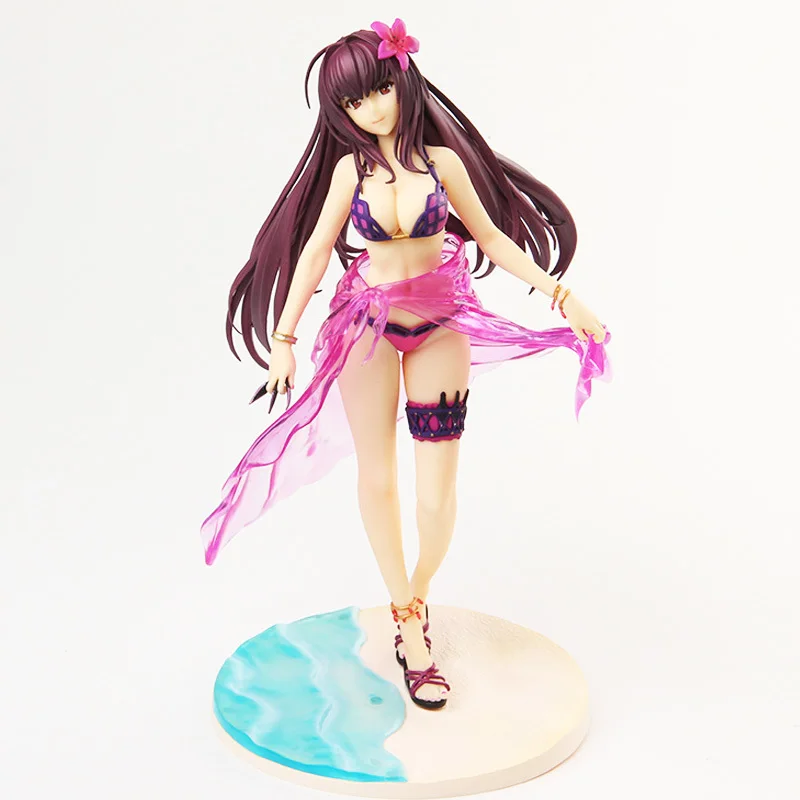 26 см Фигурки игрушки аниме игрушки Fate Stay Night Аниме Fate Grand Order купальник scathach ПВХ подарки для детей
