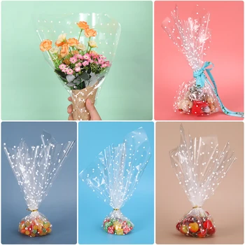 

STOBOK 2 Rolls Cellophane Wrap Thickness Cellophane Wrap Roll 40x3000cm Clear Cellophane Bags to Wrap Gift Baskets Arts Crafts