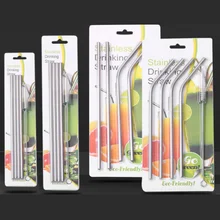 25 комплектов, 4+ 1/набор, многоразовые, 8,5, 10,5 дюймов, прямые/изогнутые, 304, нержавеющая сталь, металлическая соломинка для питья, с чистой щеткой, для кружек 20 унций/30 унций