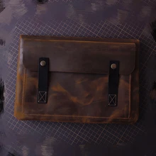 Дизайн винтажная ручная работа Натуральная кожа Большая Вместительная деловая сумка модная мужская сумка кожаная сумка для ноутбука Mac12"