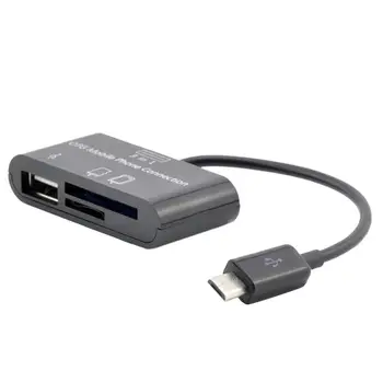

OTG Card Reader High-speed USB2.0 Universal OTG SD/TF/SDHC Memory Cards for Android Phone Portable USB Card Reader Multi-port