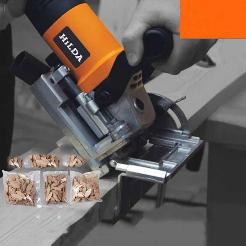 760W Biscuit Jointer Electric Tool Authentic Woodworking Tenoning Machine Biscuit Machine Puzzle