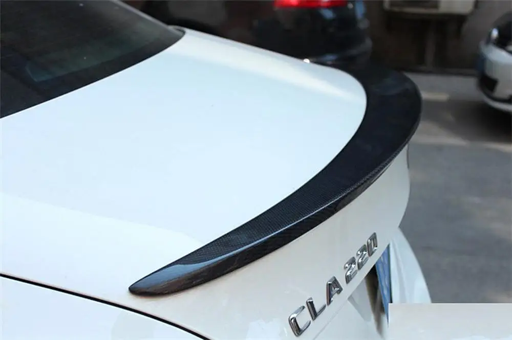 Углеродное волокно задний спойлер на крыше крыло для 2013- Mercedes-Benz CLA W117 A стиль