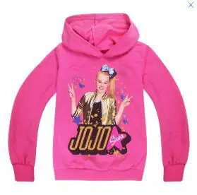 Rose JOJOSiwa/толстовки с капюшоном с длинными рукавами для девочек; толстовки; сезон весна-осень; топы; одежда; футболка; Карнавальный костюм для девочек; одежда - Цвет: Rose
