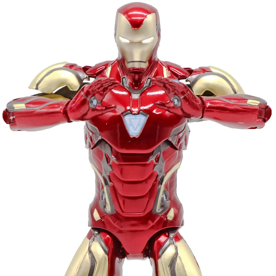 17 см Мстители Железный человек MK85 ПВХ фигурка игрушки Железный человек MK85 Человек-паук Коллекционная подвижная фигурка модель игрушки подарок для детей