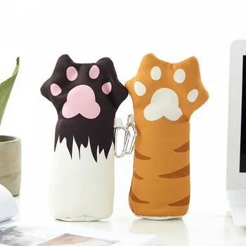 

Yisuremia 1pc Kawaii Pencil Bag Cartoon Cat Claw Soft Pen Case Portable Student Stationery Storage Pencil Box For School Office