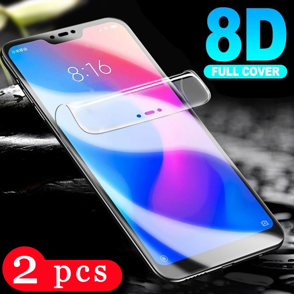 2 шт. Гидрогелевая защитная пленка 9D для xiaomi mi A3 lite A2 lite|Защитные стёкла и плёнки| |