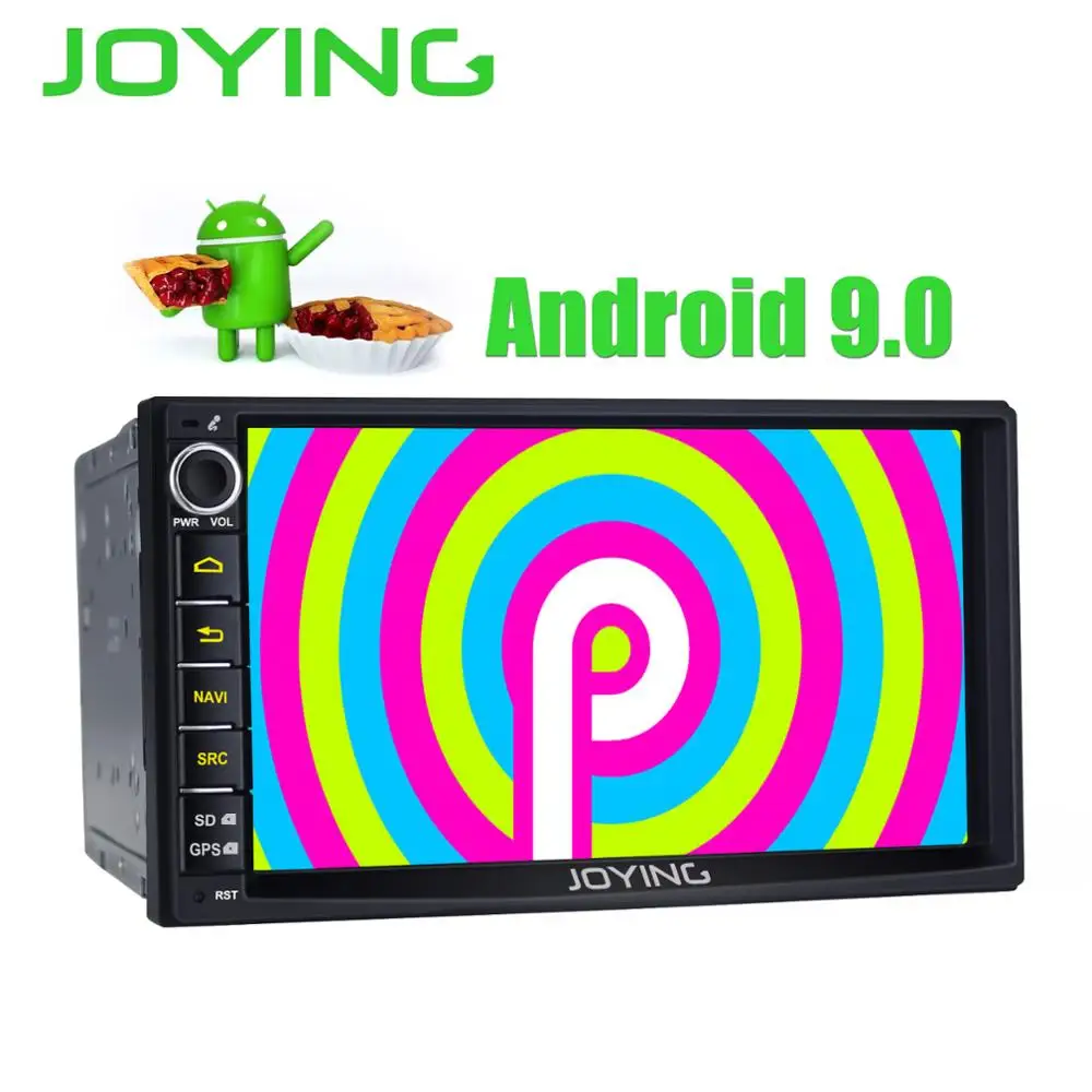 " двойной 2Din Android 9,0 универсальный автомобильный радиоприемник стерео 2 ГБ+ 16 Гб мультимедиа без DVD плеера четырехъядерный процессор навигационное головное зеркало