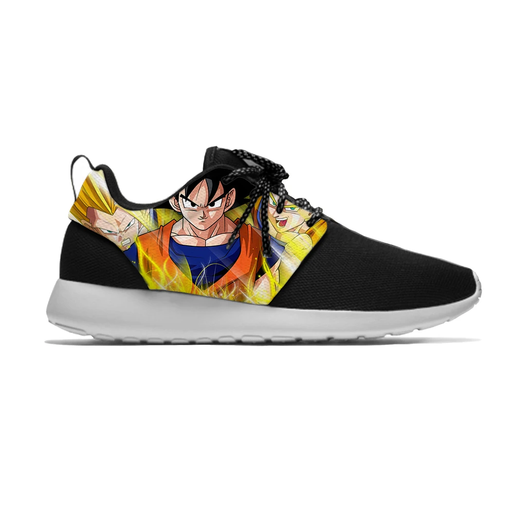 Аниме Dragon Ball Z Vegeta Goku популярная забавная классная классическая спортивная обувь для бега повседневные дышащие кроссовки с 3D принтом для мальчиков и девочек - Цвет: Dragon Ball3