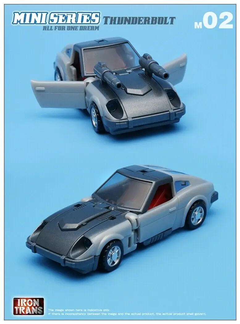 IronTrans M-01 M-02 M-03 Полицейская машина Thunderbolt смога мини серии