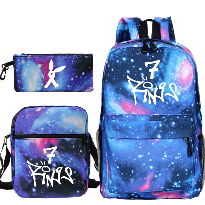 23 Mochila Ариана Гранде 3 шт./компл. рюкзак школьные сумки для мальчиков и девочек Путешествия Рюкзак Для Ноутбука Для женщин рюкзаки+ плечо сумки через плечо+ сумка для ручек - Цвет: 23