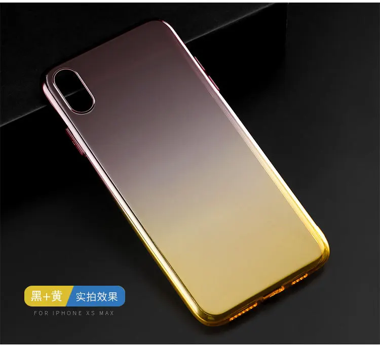 grey gold 20 шт. ультра тонкий градиентный силиконовый чехол для айфон афон айфона iphone 5 se 6 s 7 8 plus iphone x xr xs max чехол s tpu чехол Чехлы tok husa kryt - Цвет: grey gold