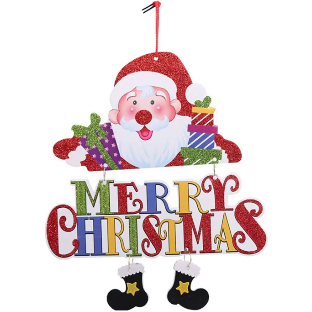 Рождественское украшение подвеска Рождественский старый человек Снеговик дверь