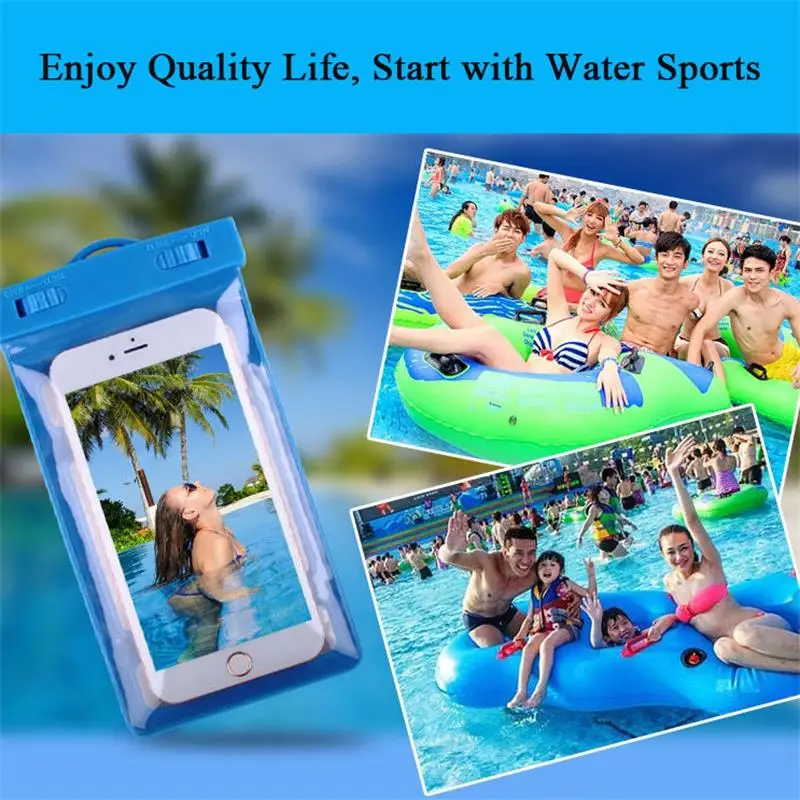 Free shipping mobile phone bag water proof swimming cellphone case High permeability underwater universal for under 6.0 inch