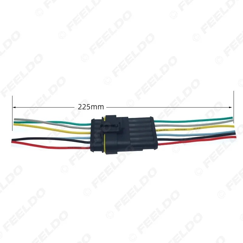 1Pin/2/3/4/5/6-отверстие с линии автомобиля водонепроницаемый коннектор-адаптер Ладан вставляемый Штепсель-в Hid-разъем для подключения к розетке