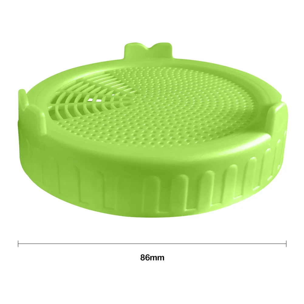 Sprouting Lid Seed Growing Fermentation Vegetable Sealing Lids Food Grade Mesh Sprout Cover Kit for Mason Jar 