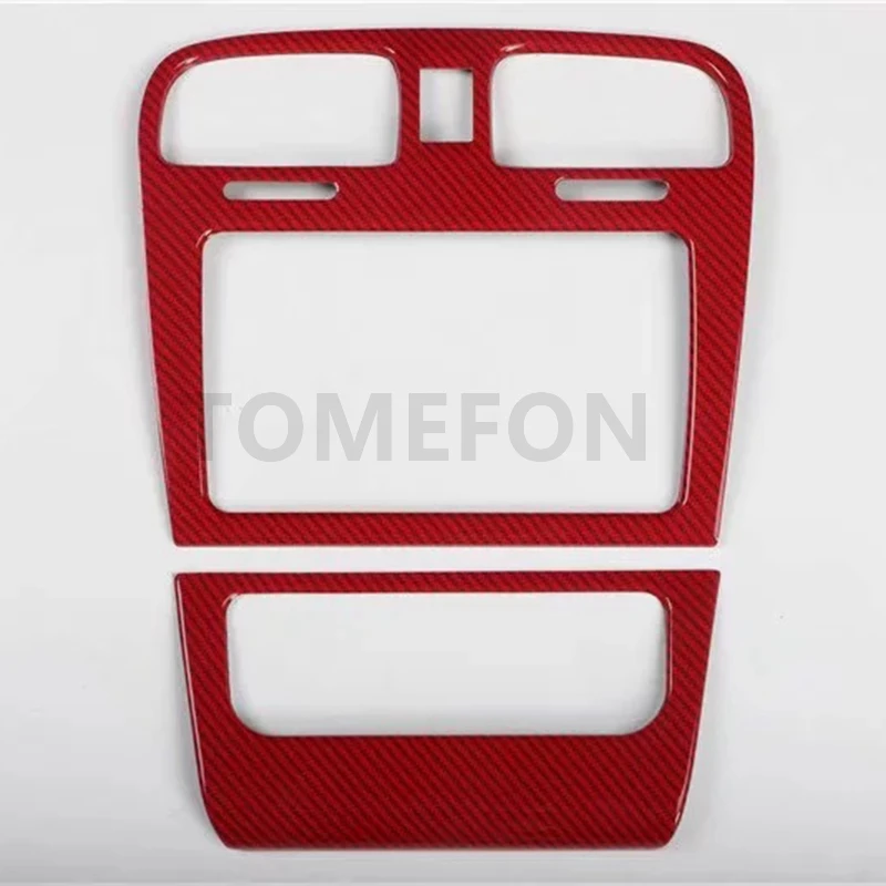 TOMEFON для Volkswagen Golf 6 MK6 2010 2011 2012 управление средним центром кнопка включения кондиционера вентиляционное отверстие крышки ABS - Название цвета: red
