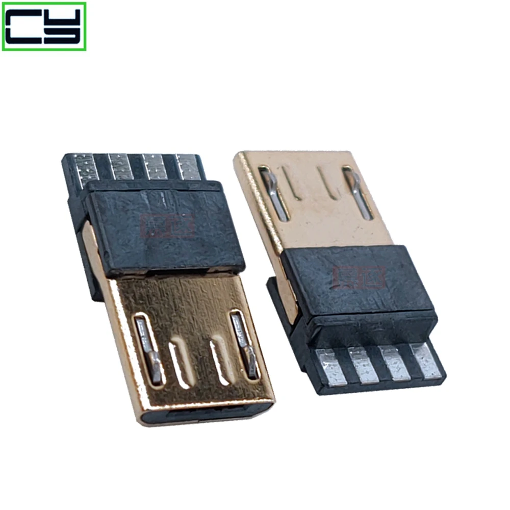 

Штекерный разъем Micro USB для зарядки, 6 мм, 5pin, с золотым покрытием