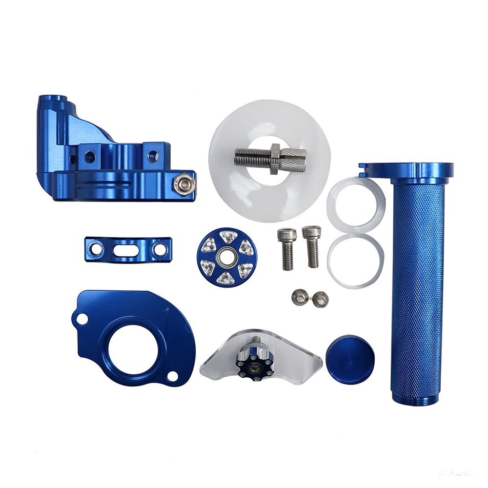 Alconsta-M10*1.5 Grip Motorcycle Visual Adjustment Handlebar Throttle Grips 22mm Universal CNC Aluminum Twist Throttle Grip