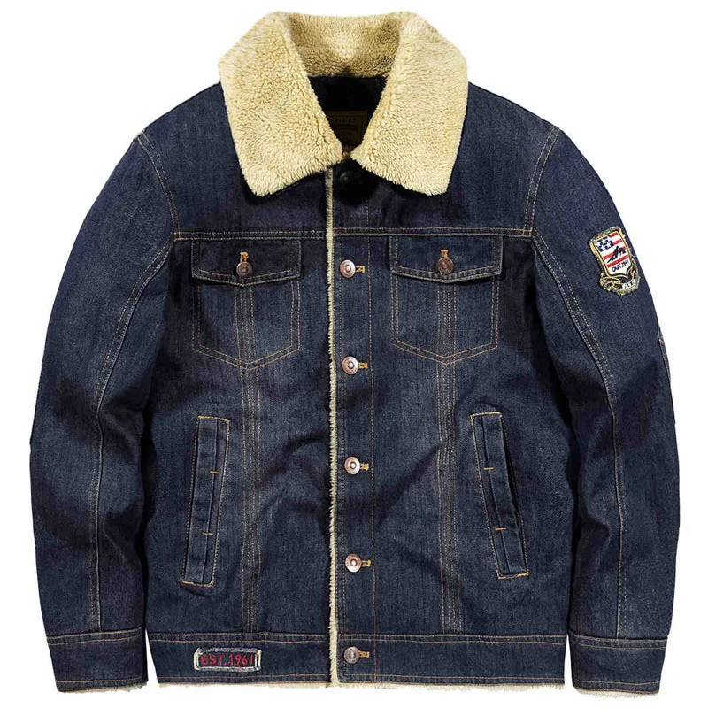 retro blue Джинсовая куртка мужская джинсовая куртка Верхняя одежда зимняя Модная Джинсовая куртка s весна осень - Цвет: retro blue