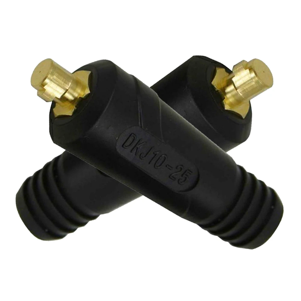 TIG Welding Cable Panel Connector-plug DKJ10-25 200Amp Dinse Quick Fitting Red and Black Color 4pcs