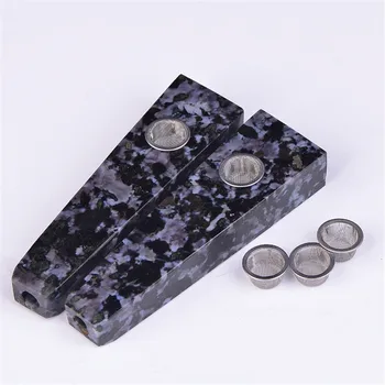 

Mass Sales Natural Beautiful Gabbro Quartz Crystal Smoking Pipe Wand for Gifts