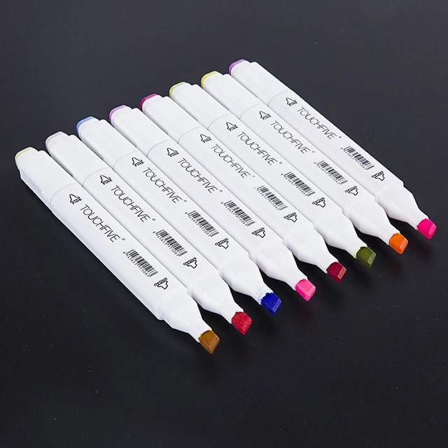 1 Pcs Single Art Marker Black Acrylic Dual Head Alcohol Based Sketch  Markers Pen Manga Drawing Pens Art Supplies - AliExpress