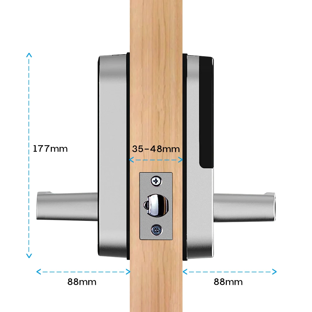 Tuya smart lock Wi Fi приложение водонепроницаемая Кнопка pincode электронный дверной замок