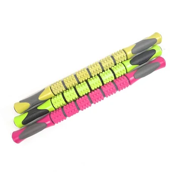 

FDBRO Floating Massage Stick Yoga Muscle Relaxation Massage Stick Lemon Yellow Rose Red and Grass Green