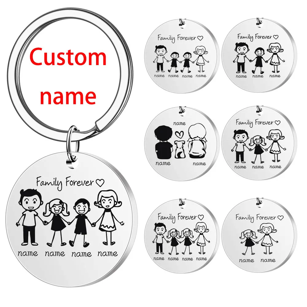 Personalised Engraved Photo Keyring Love Wedding Dad Mum Gift Birthday Family - Foto 6